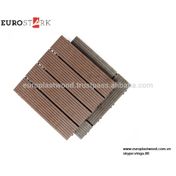 MELHOR QUALIDADE WPC DIY FLOOR TILE, TAMANHO 300x300x25MM, HOLLOW OU SÓLIDO, BASE PLÁSTICA, NÃO TÓXICO, PREÇO BARATO, ORDEM DE ALFORÇO